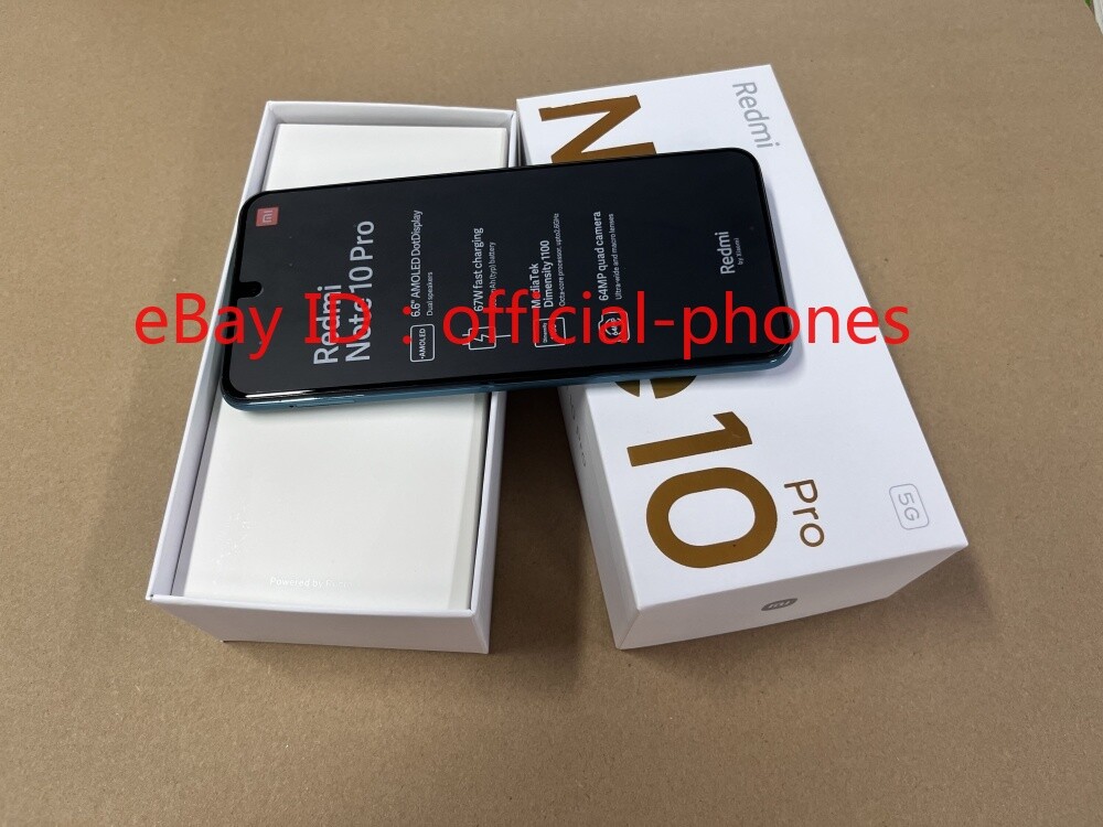 Xiaomi Redmi Note 10 Pro 5G 6/128GB 6.6″ 64MP Octa-core Unlocked New Unopened