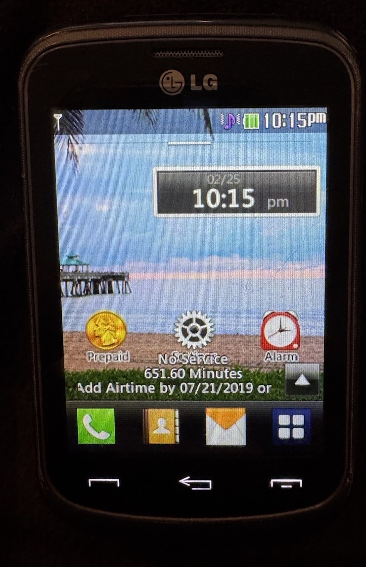 LG TracFone Black 1GB Smartphone 306G Fast Ship Good Used