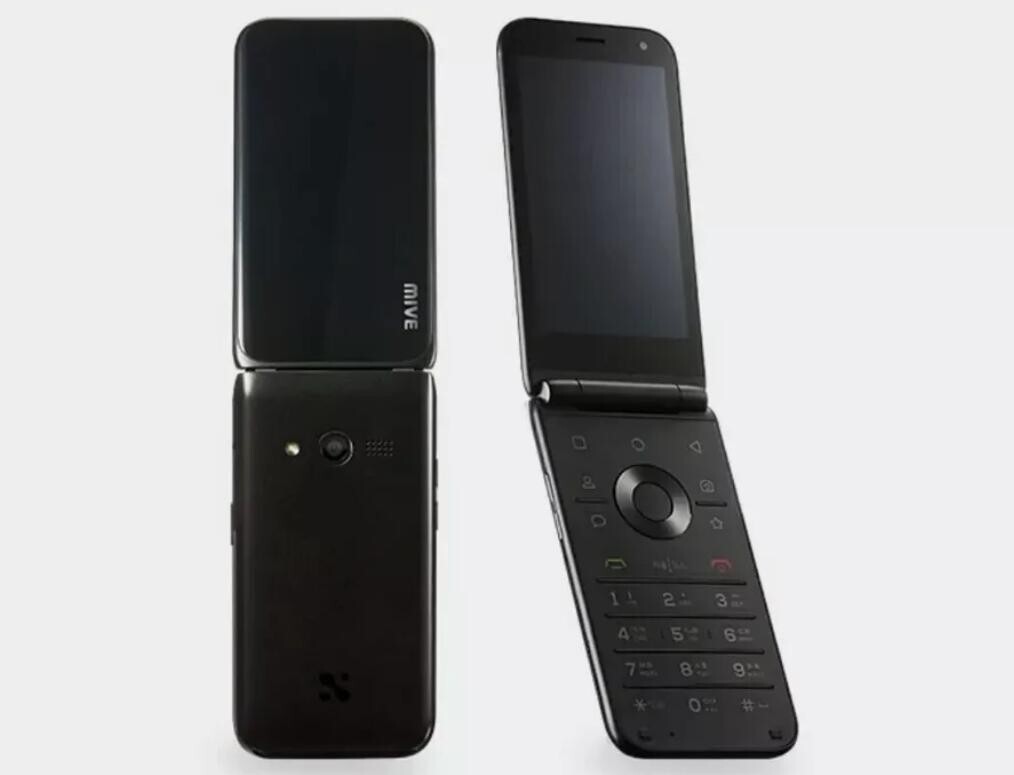 ALT MIVE Style Folder 32GB AT-M120 WIFI 4G LTE Android Black/White Phone