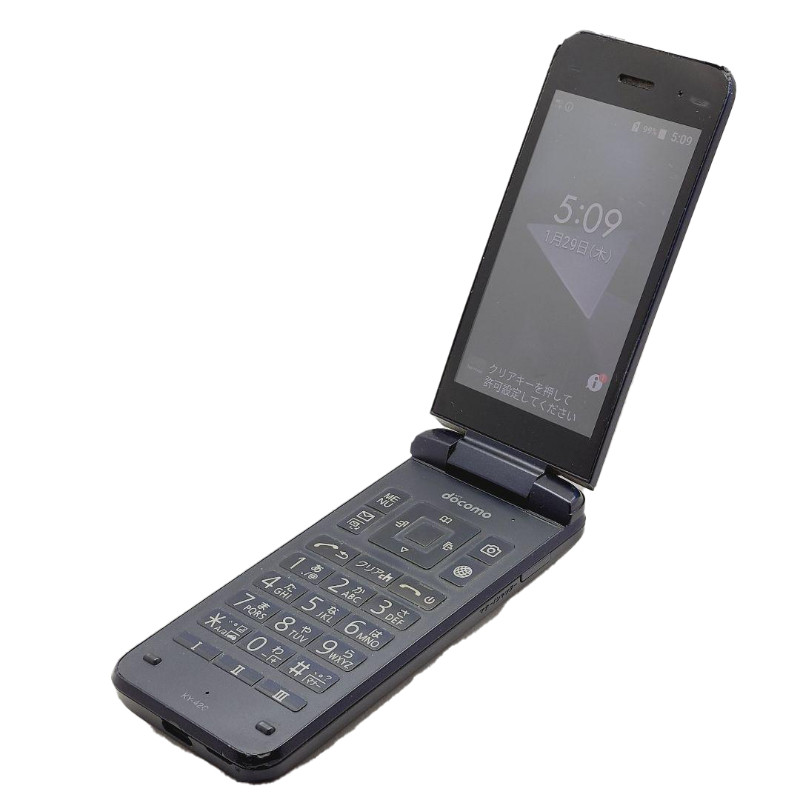 DIGNO Keitai KY-42C Kyocera Folding Mobile Phone Unlocked in Black Japan used