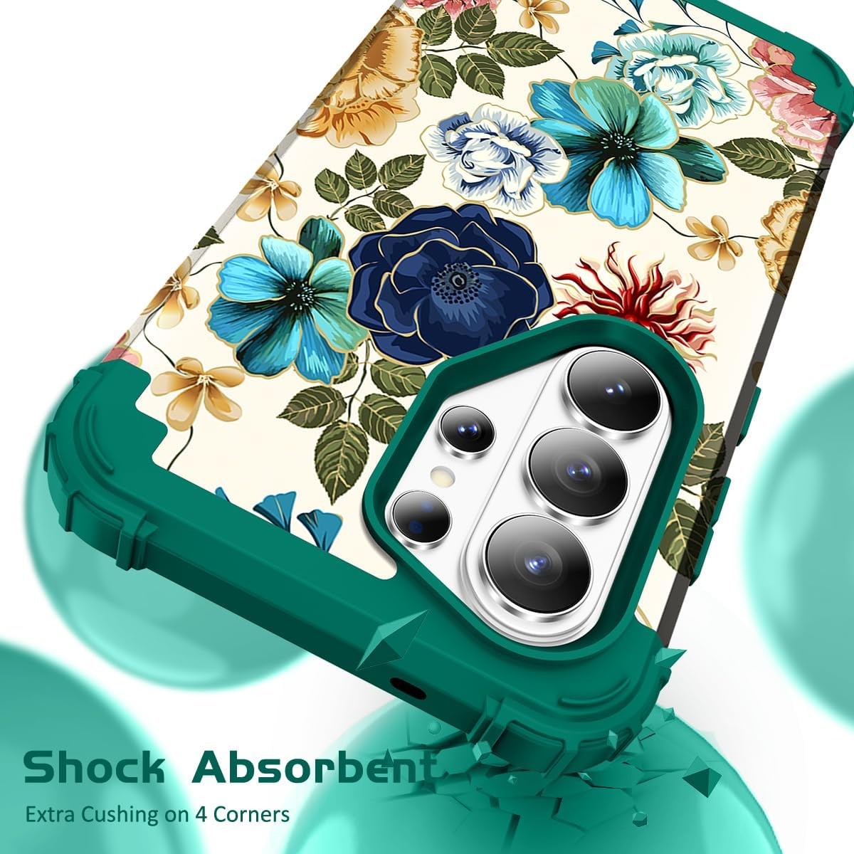 Shockproof Heavy Duty Hard Plastic+Soft Silicone Rubber Bumper Case for Galaxy S