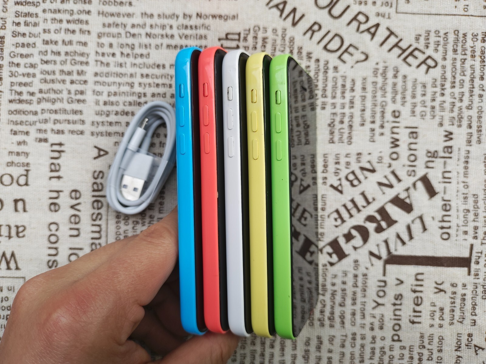 Apple iPhone 5C UNlocked 8/16/GB BLUE/GREEN/PINK/WHITE/ YELLOW – new battery