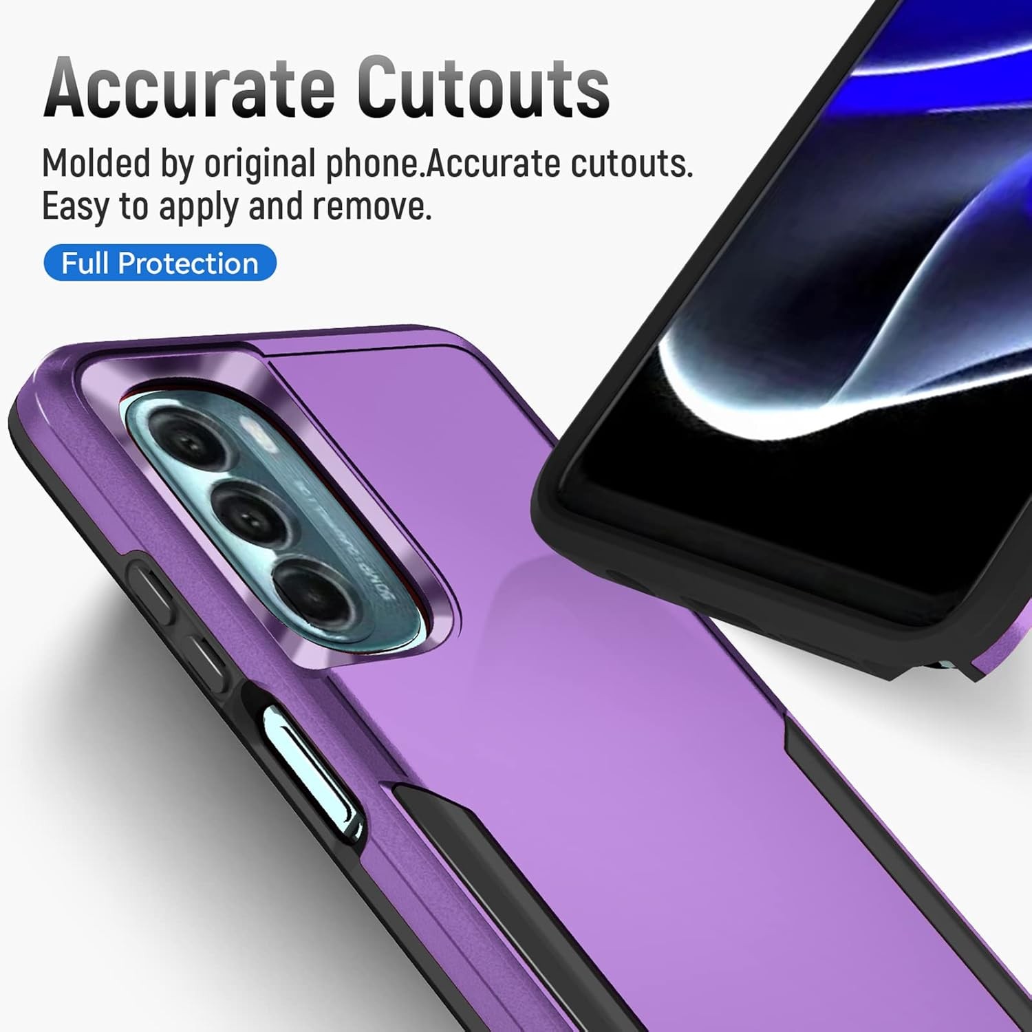 for Moto G Stylus 5G 2022 Phone Case with Screen Protector, Heavy-Duty Rugged Ca