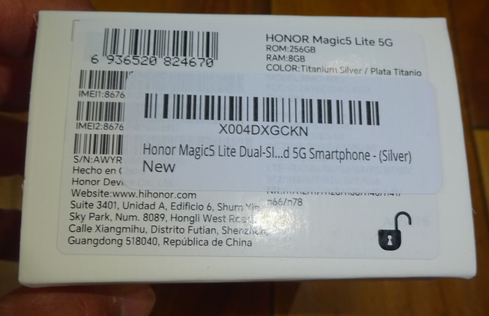 Honor Magic5 Lite 5G Titanium Silver 256GB + 8GB Dual-Sim Unlocked…NEW SEALED