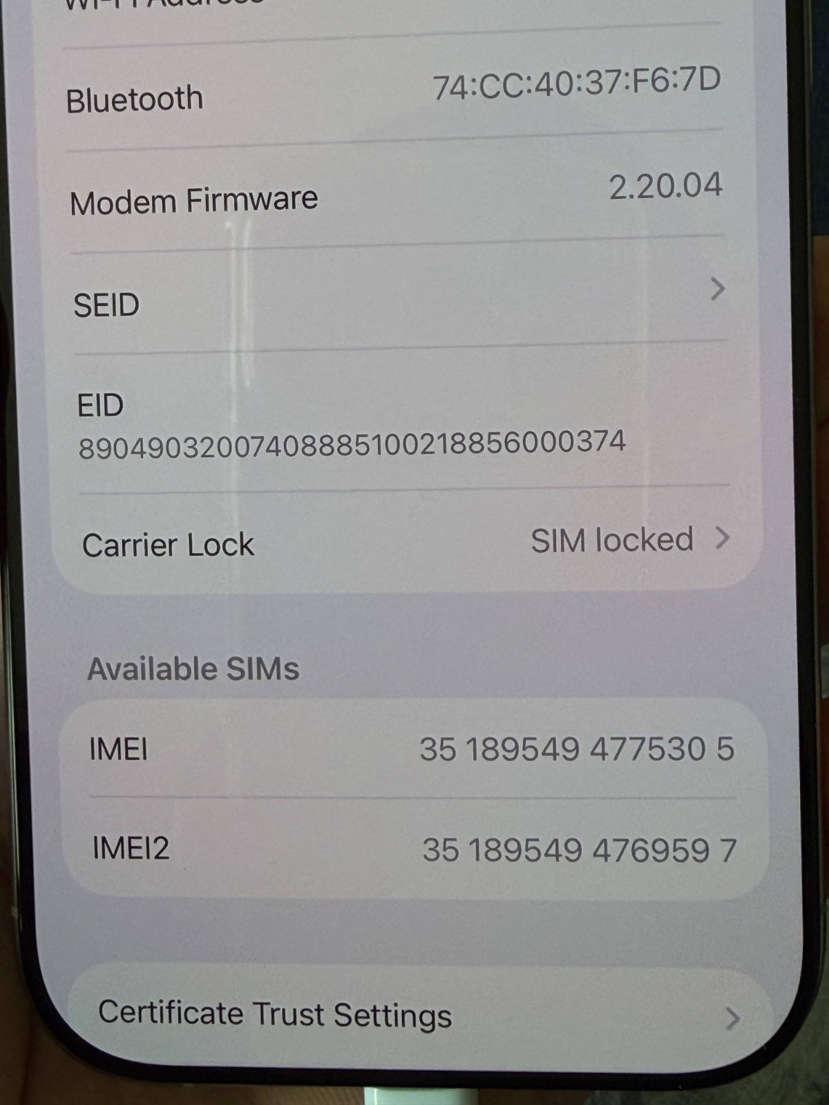 Apple iPhone 16 Pro 256GB AT&T Main Board + Lidar – Carrier lock Only No ISSUES