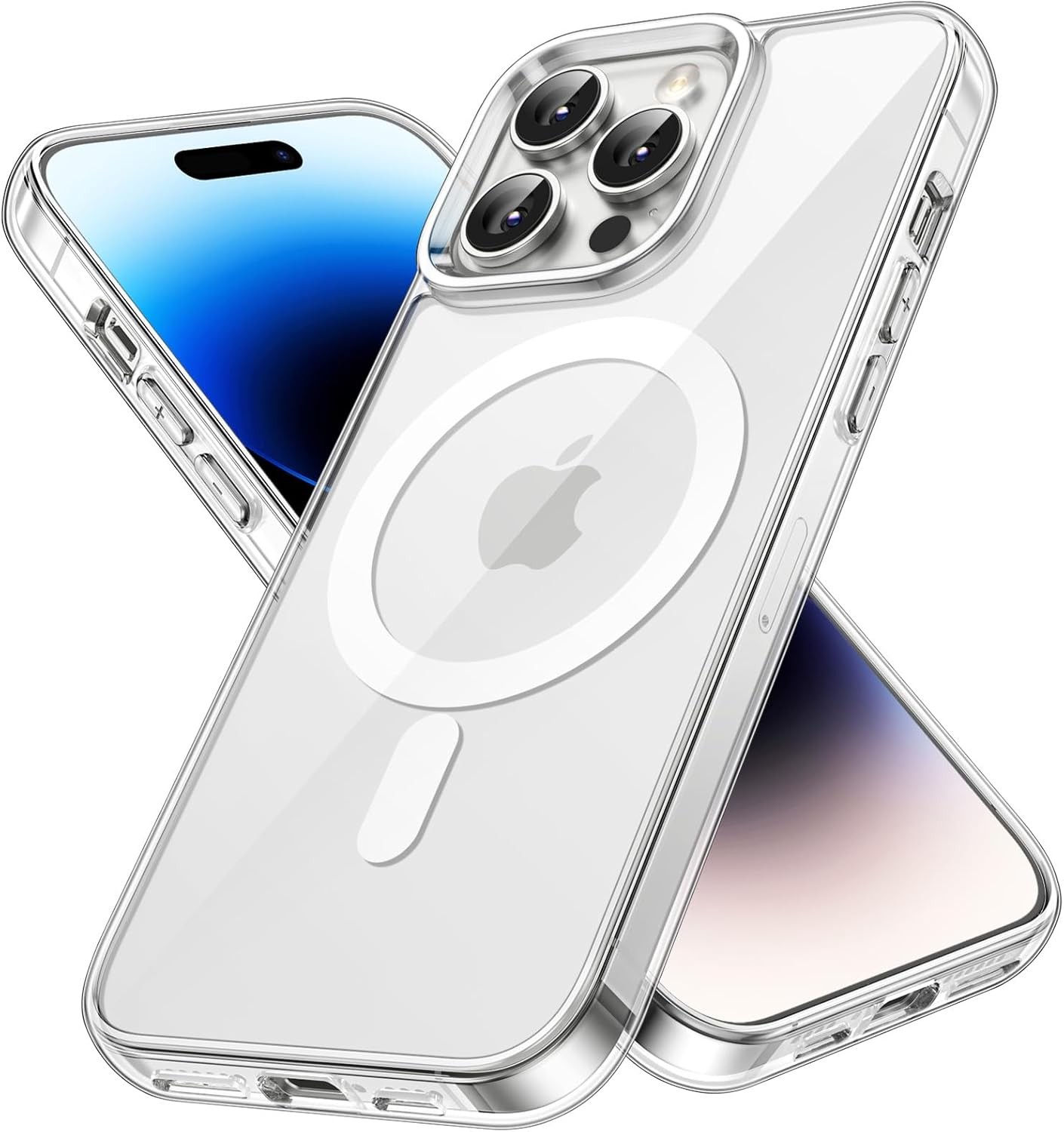 Magnetic Case for iPhone 14 Pro Max 6.7-Inch, Shockproof Phone Bumper Cover, Cle
