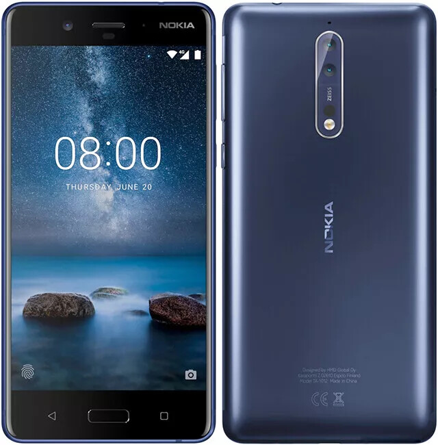 Original Unlocked Nokia 8 Single/Dual SIM 4G LTE 4GB RAM 64GB ROM 5.3″ 13MP