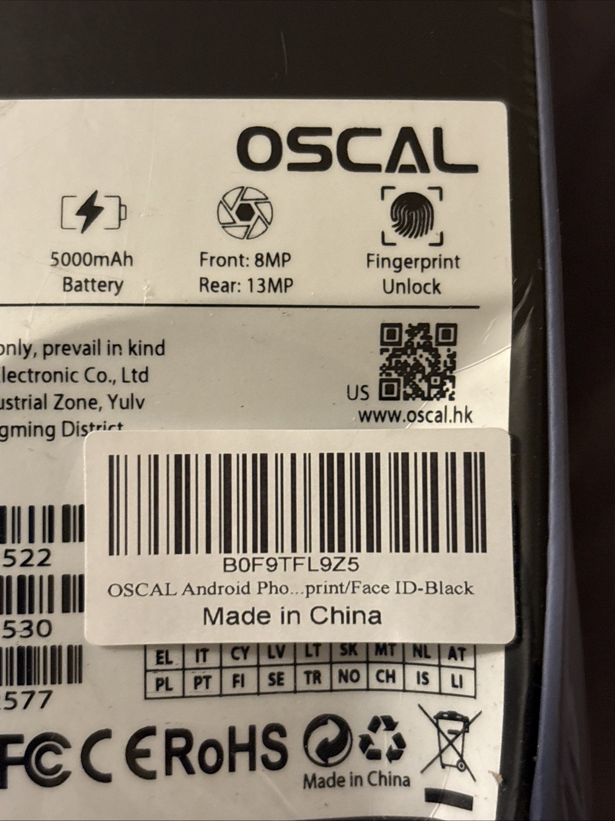 OSCAL FLAT 2 – Elevate Your Mobile Experience! 128gb New In Box Sealed