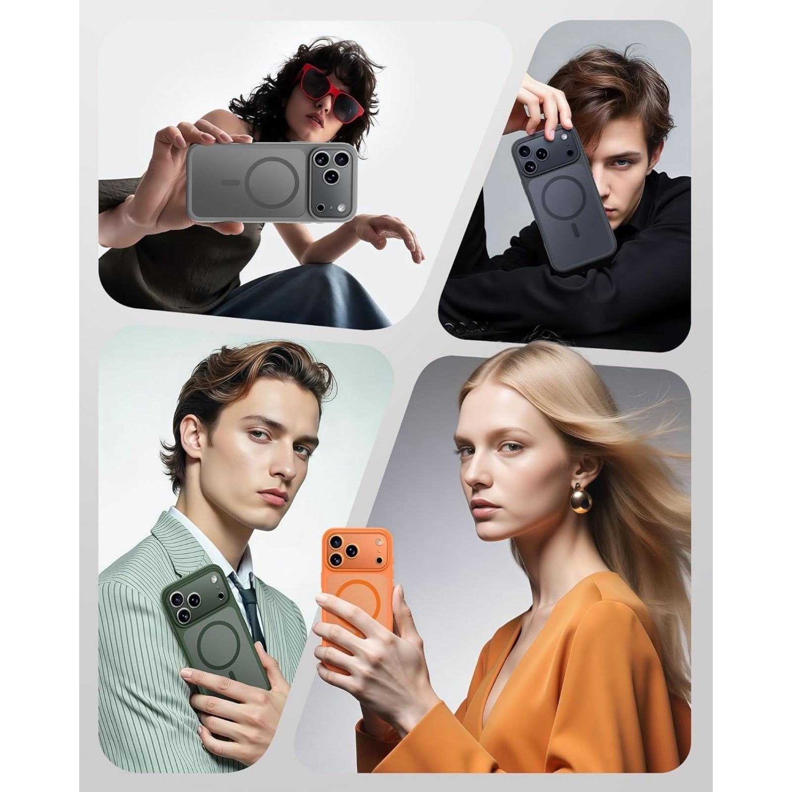 iPhone 17 Pro Case, Built-in Magnetic Ring, Full Camera Protection, Drop Protect