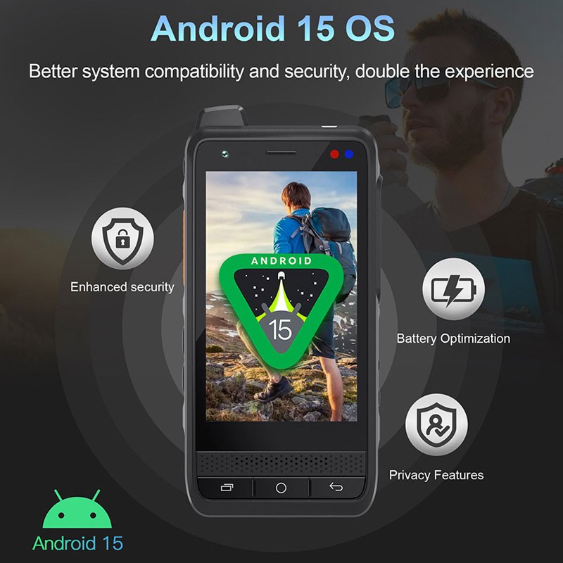 4G Rugged Phone Android 15 Smartphone ZELLO Dual SIM Builder Mobile UNIWA F400