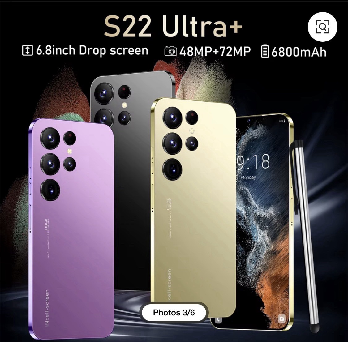 Global version S22 Ultra+ Ultra 5G Smartphone 256GB UNLOCKED BRAND NEW SILVER