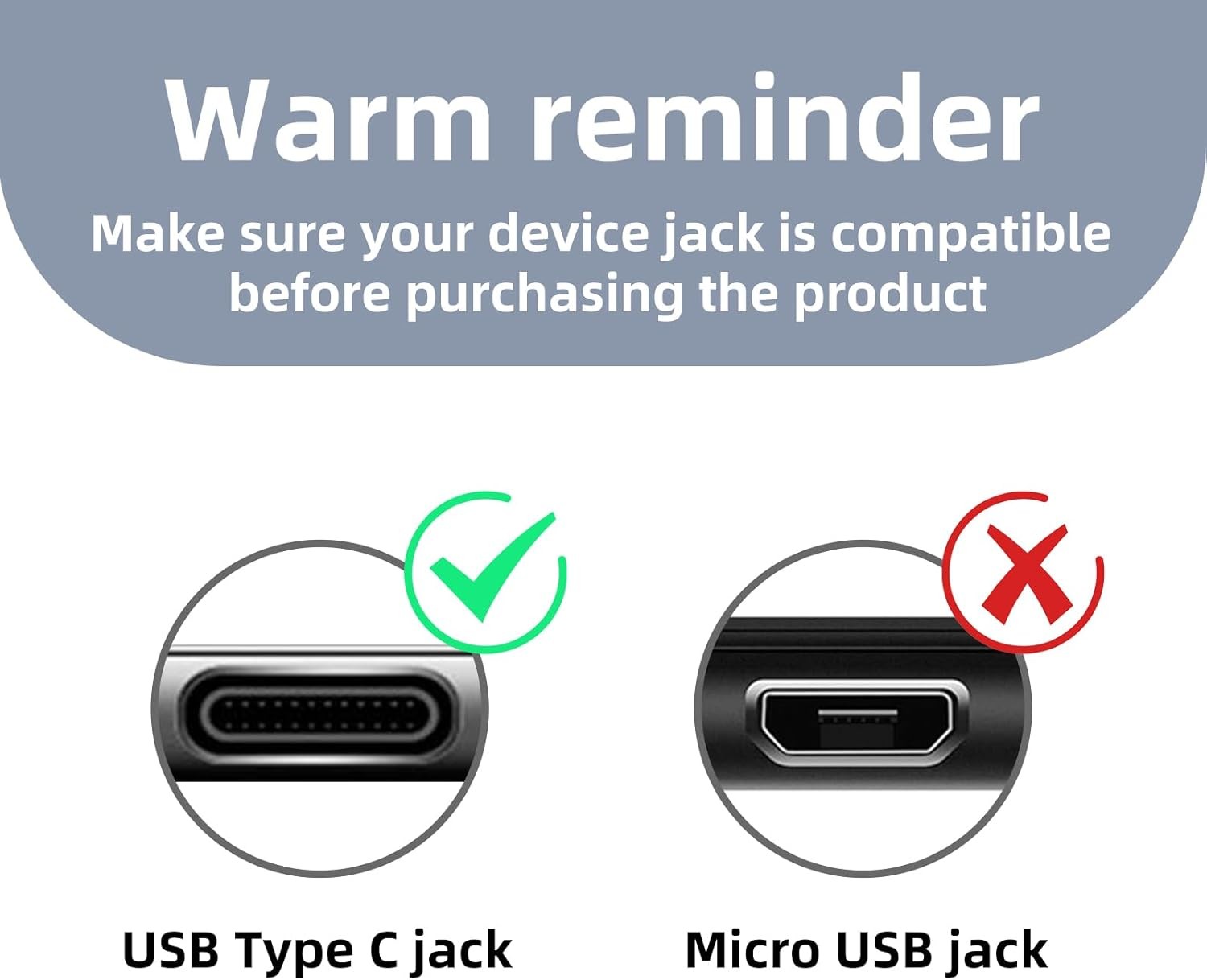 USB C 18W Fast Charger for Samsung Galaxy A20E A50S 5ft Cable