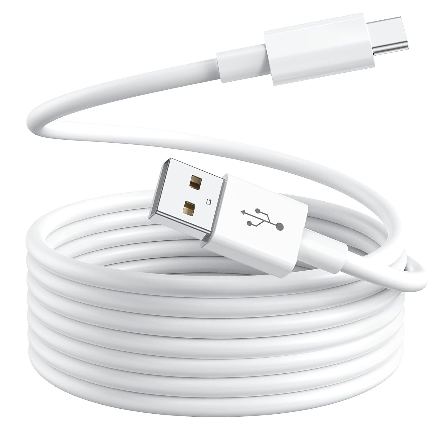10ft Fast Charging USB A to USB C Cable for iPhone 17/16, Samsung Galaxy S25