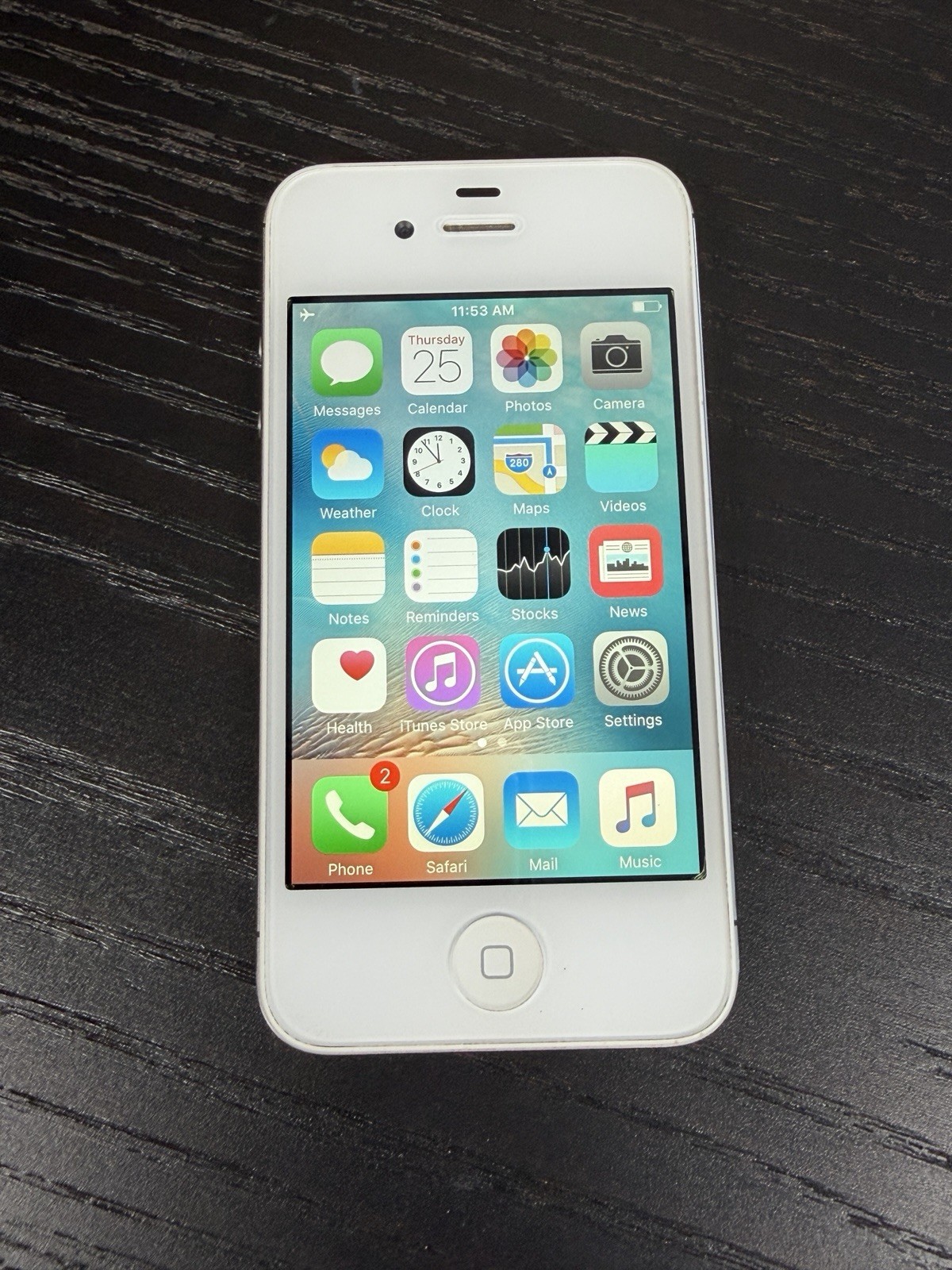 Apple iPhone 4s 16GB Black AT&T A1387 iOS 9.3.6 GRADE C