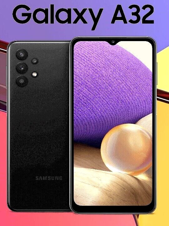 Samsung Galaxy A32 5G 64GB 6.5in LTE Black SM-A326 Unlocked T-Mobile Verizon AT&