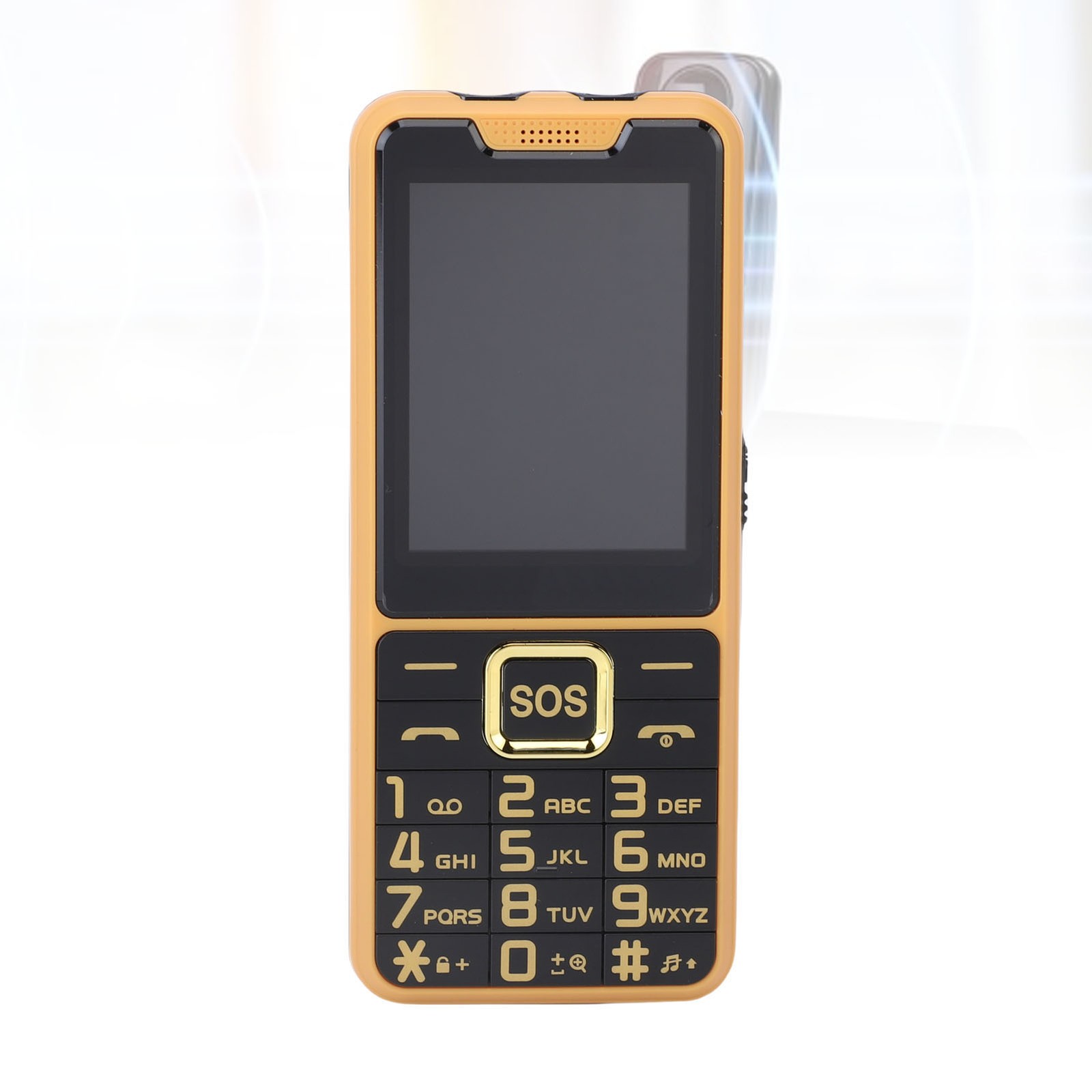 Big Key Phone Ultra Thin 2.6in 2 Flashlight BT 0.3MP Camera Voice Announcement