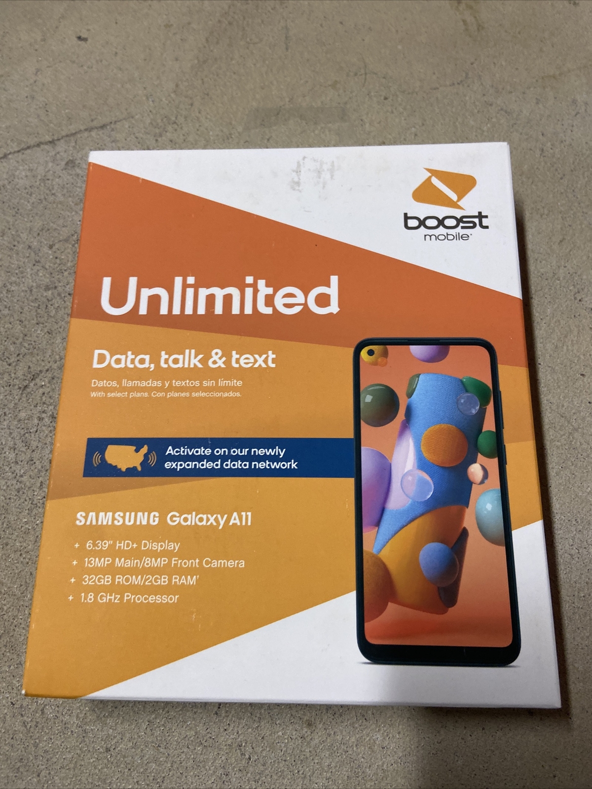 NEW Boost Mobile Samsung Galaxy A11| 6.4″ Display | 32 GB | Prepaid Smartphone