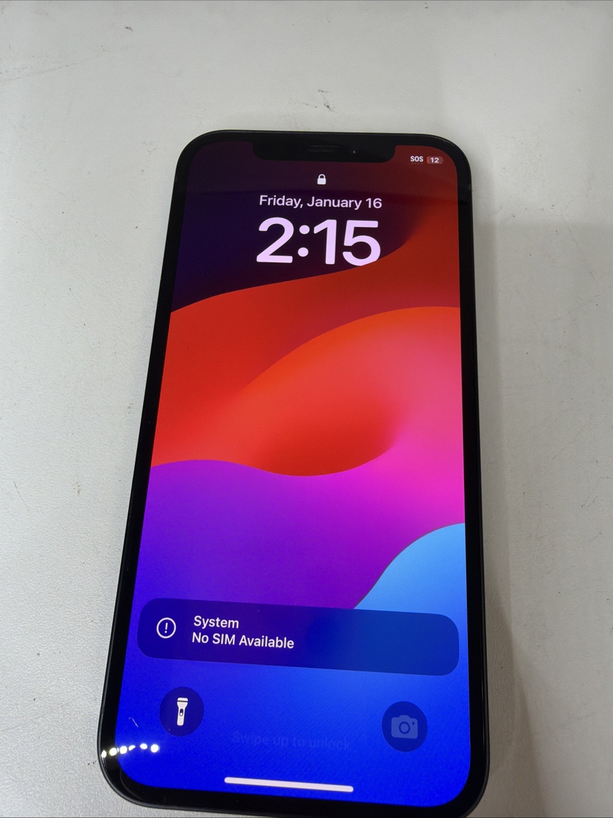iPhone 12 64gb Black Minor Damage Locked
