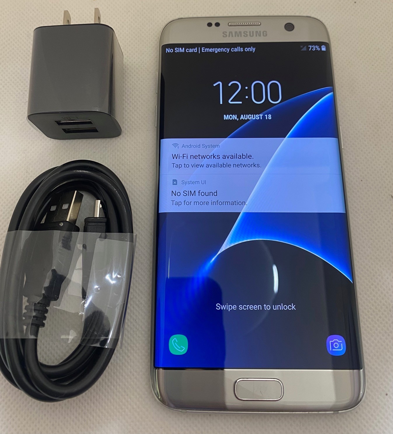 Samsung Galaxy S7 Edge G935U 32GB Unlocked Phone AT&T T-Mobile OPEN BOX silver