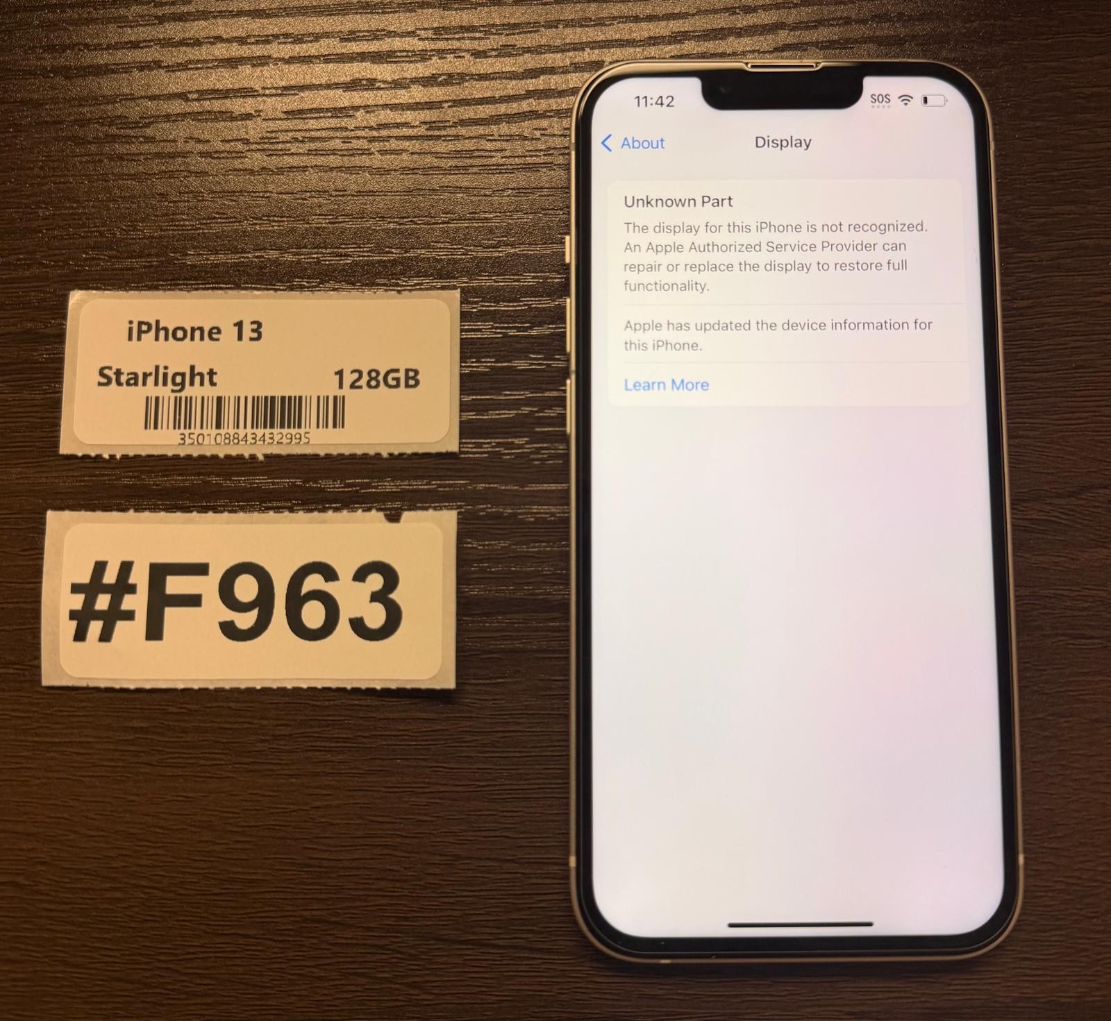 Apple iPhone 13 128GB Starlight – Tracfone Locked – Read Seller Notes