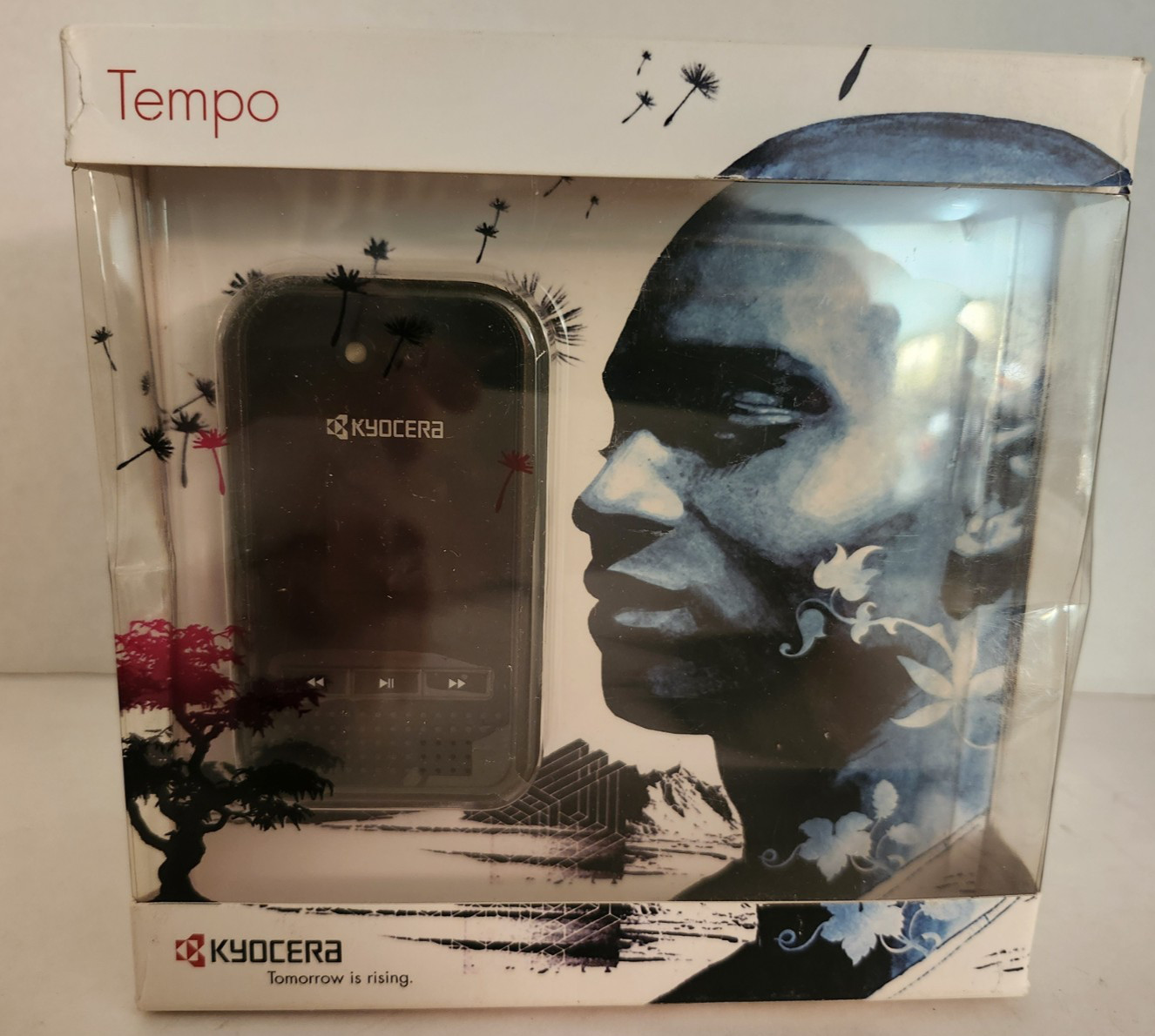 Pristine Kyocera Tempo E2000 Black Flip Phone Box Set Complete Vintage Tech
