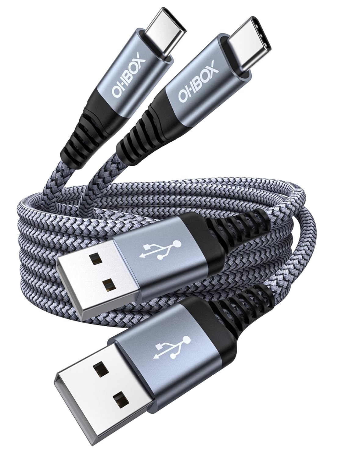 6FT USB-C Cable 2 Pack, 60W Fast Charger for iPhone 15/16/17, Samsung Galaxy S23