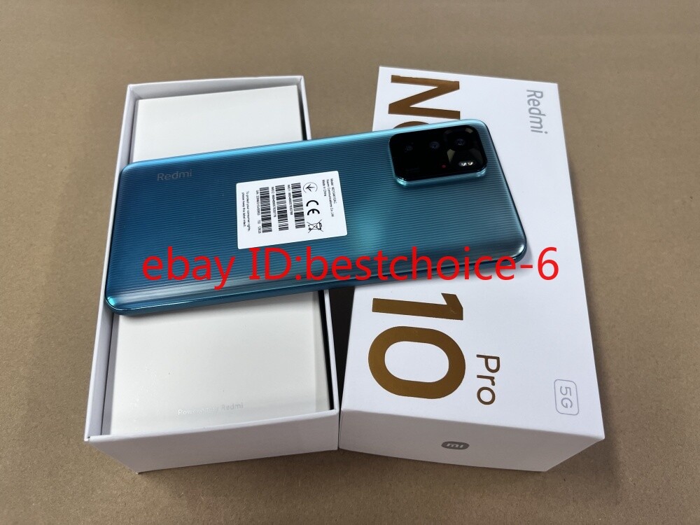 Unlocked Xiaomi Redmi Note10 Pro 5G-Dual SIM 128GB All colors New Sealed 5000mAh
