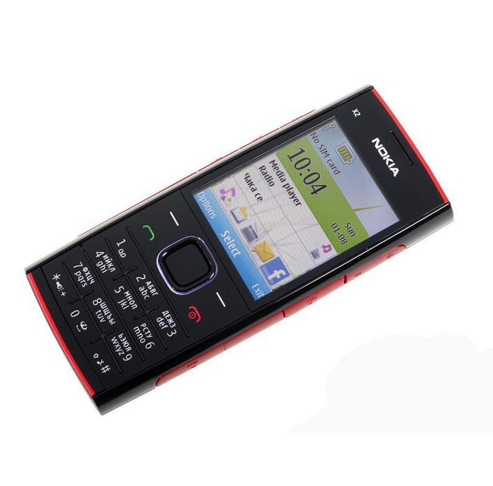 Unlocked Cheap X2 Nokia X2-00 FM JAVA 5MP 2.2 in Bluetooth Original Cellphone