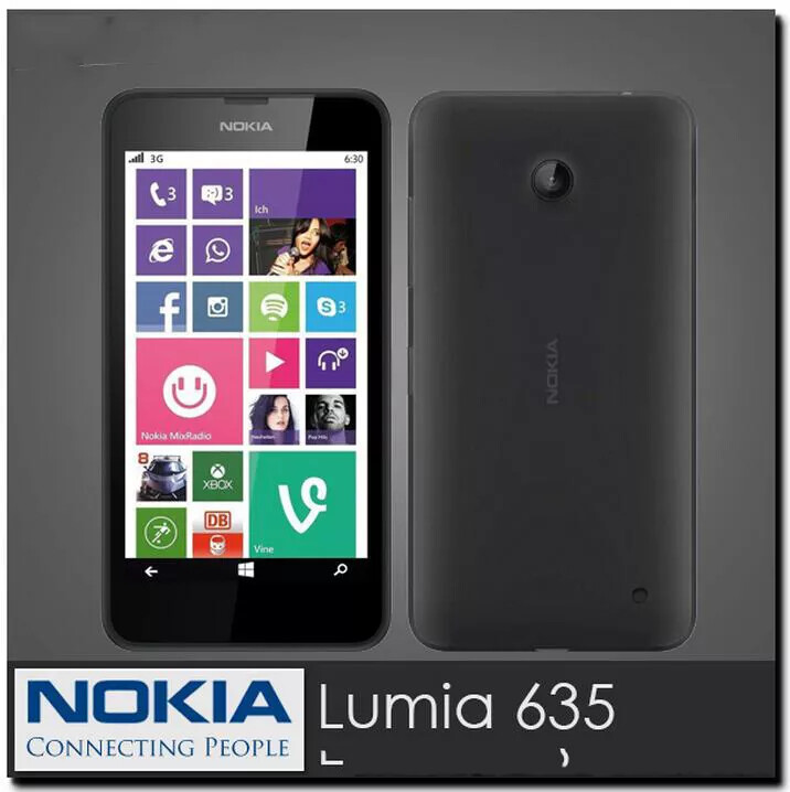 Original Nokia Lumia 635 Windows 8GB ROM 3G WIFI GPS Cellphone Quad Core