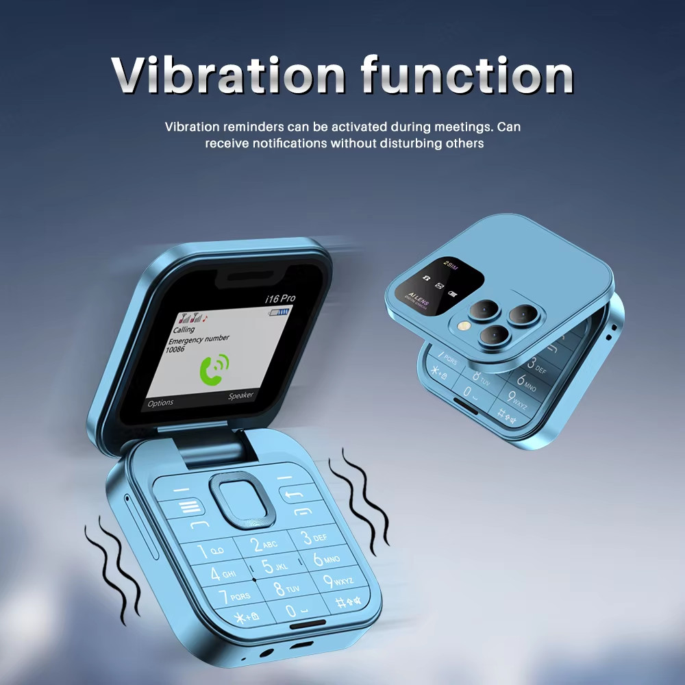 Mini Flip Phone Speed Dial Card Foldable perfect for young kids