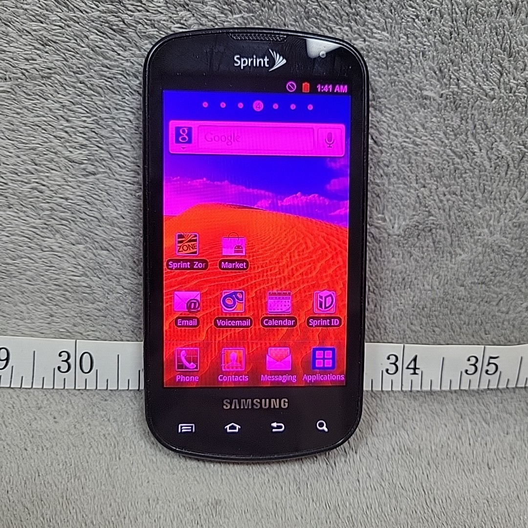 Samsung Epic 4G SPH-D700 Sprint Android Phone Purple Screen READ Good Movie Prop