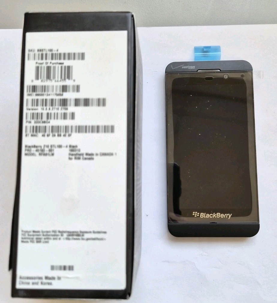 BlackBerry Z10 STL100-4 Black 16GB Smartphone Verizon – BRAND NEW