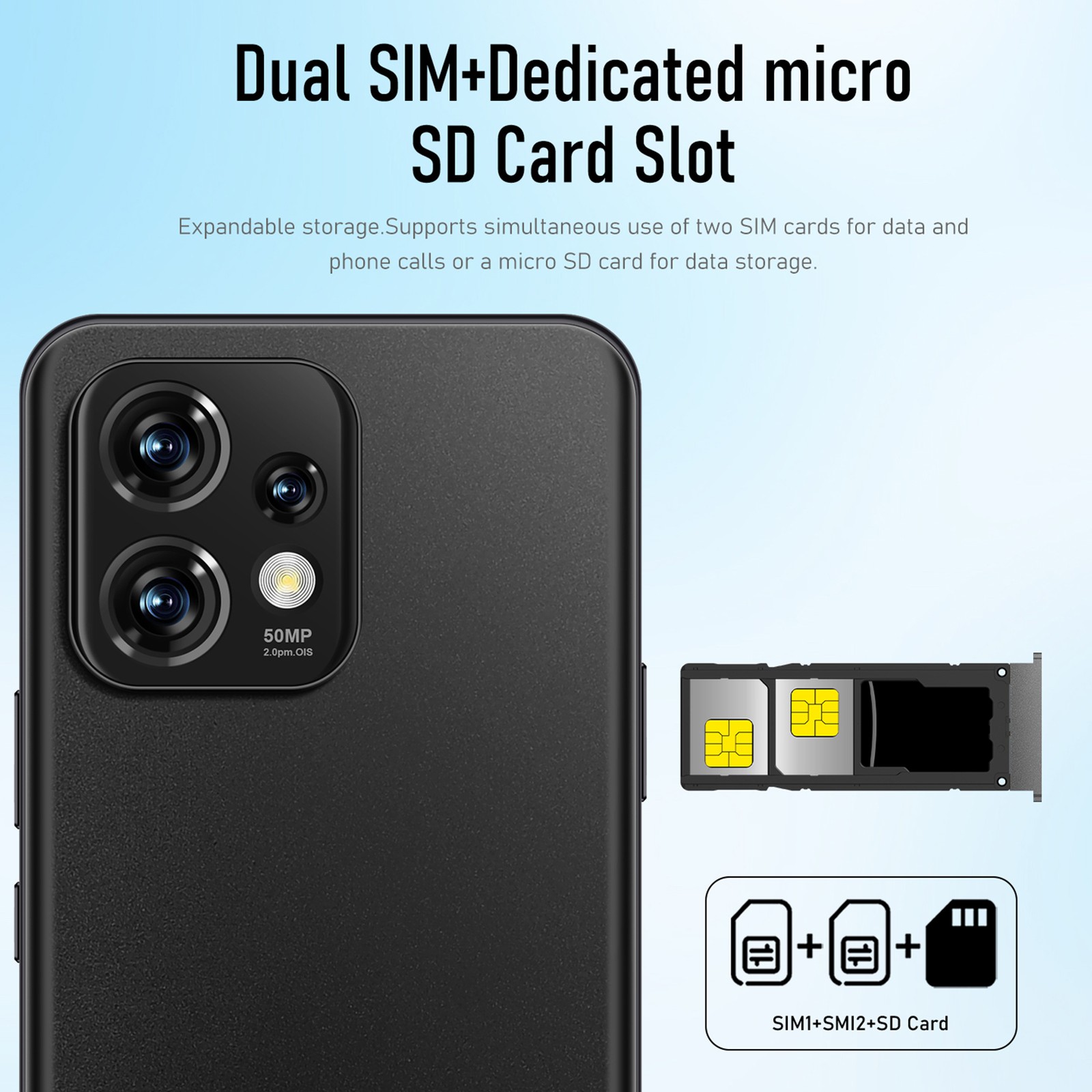 5G WiFi Face Recognition Smartphone with 8GB RAM and 128GB ROM 4G Mobile Phone
