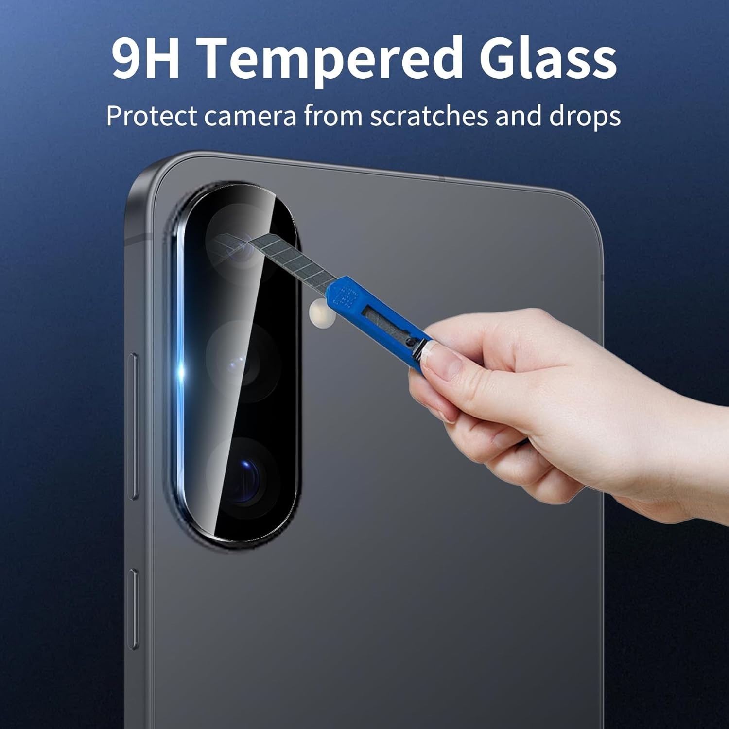 Dengduoduo 3 Pack Camera Lens Protector for Samsung Galaxy A17, Tempered Glass C