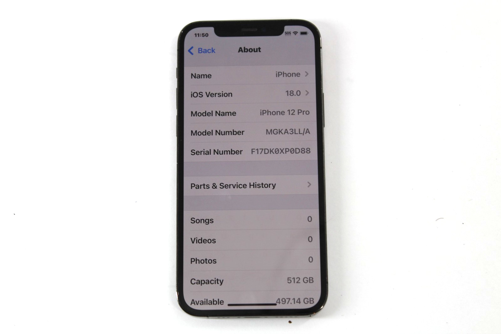 Apple iPhone 12 Pro – 512GB – Graphite 83% Battery Health *READ* Unlocked