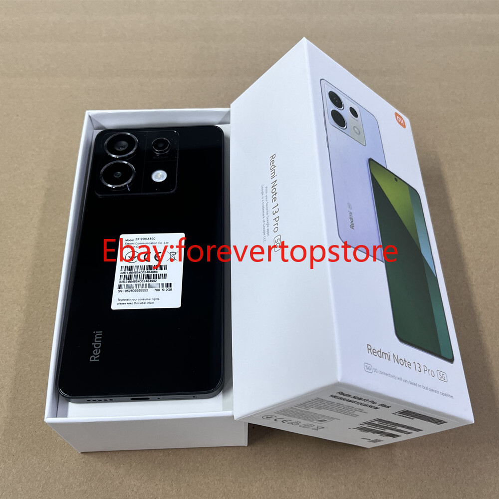 Unlocked Xiaomi Redmi Note 13 Pro 5G 6.67″ 200MP 128/256/512GB Android 5100mAh