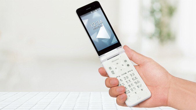 [New] KYOCERA KY-42C DIGNO KEITAI White ANDROID FLIP PHONE UNLOCKED JAPAN