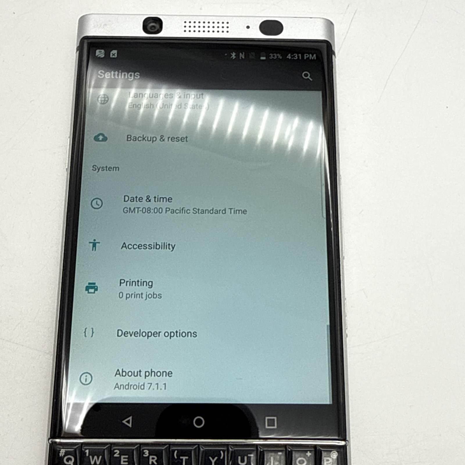 BlackBerry Keyone BBB100-1 32GB – RARE DEVELOPER PROTOTYPE! – (S5:17)