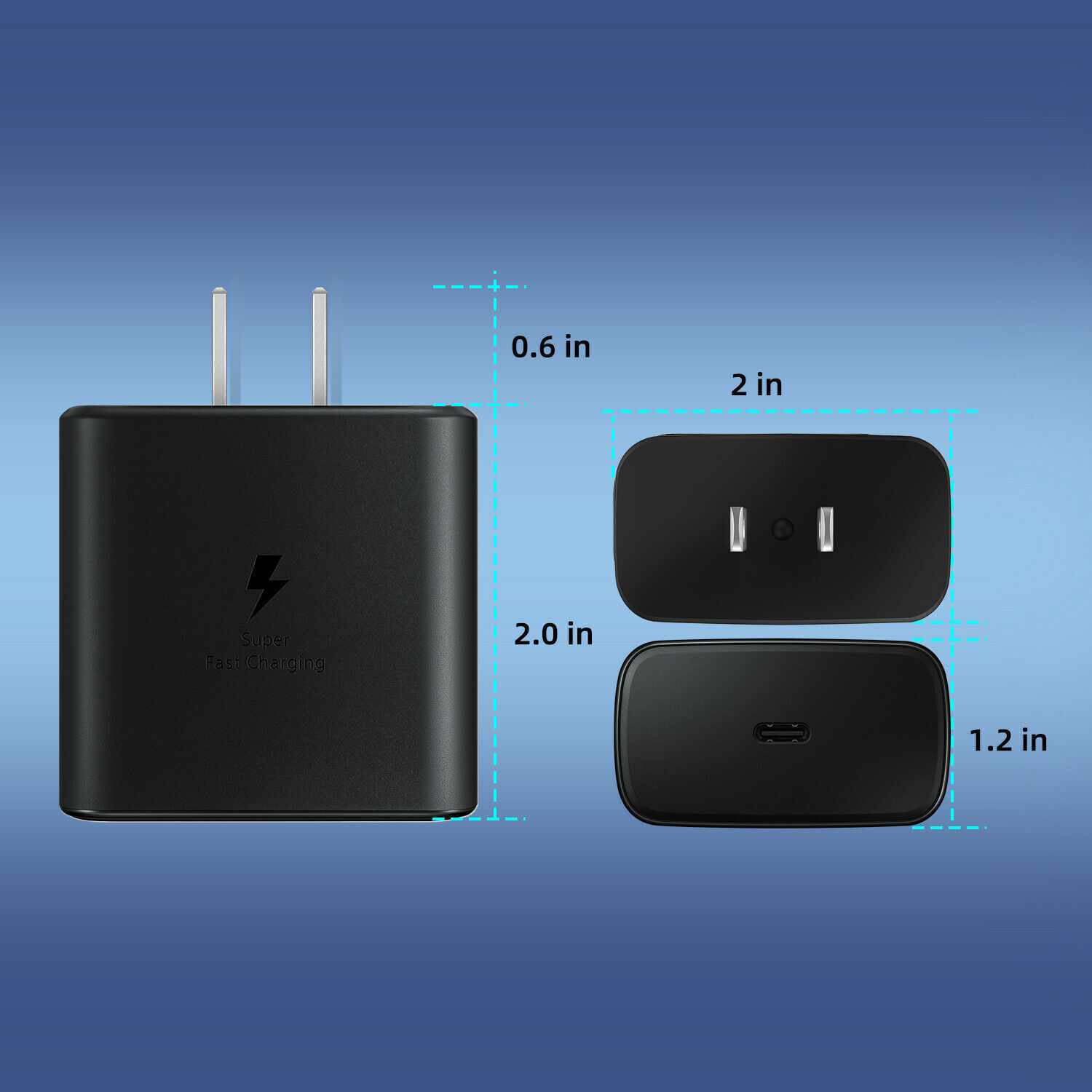 45w Super Fast Wall Charger +6FT Cable Type USB-C For Samsung Galaxy S23 S22 S21
