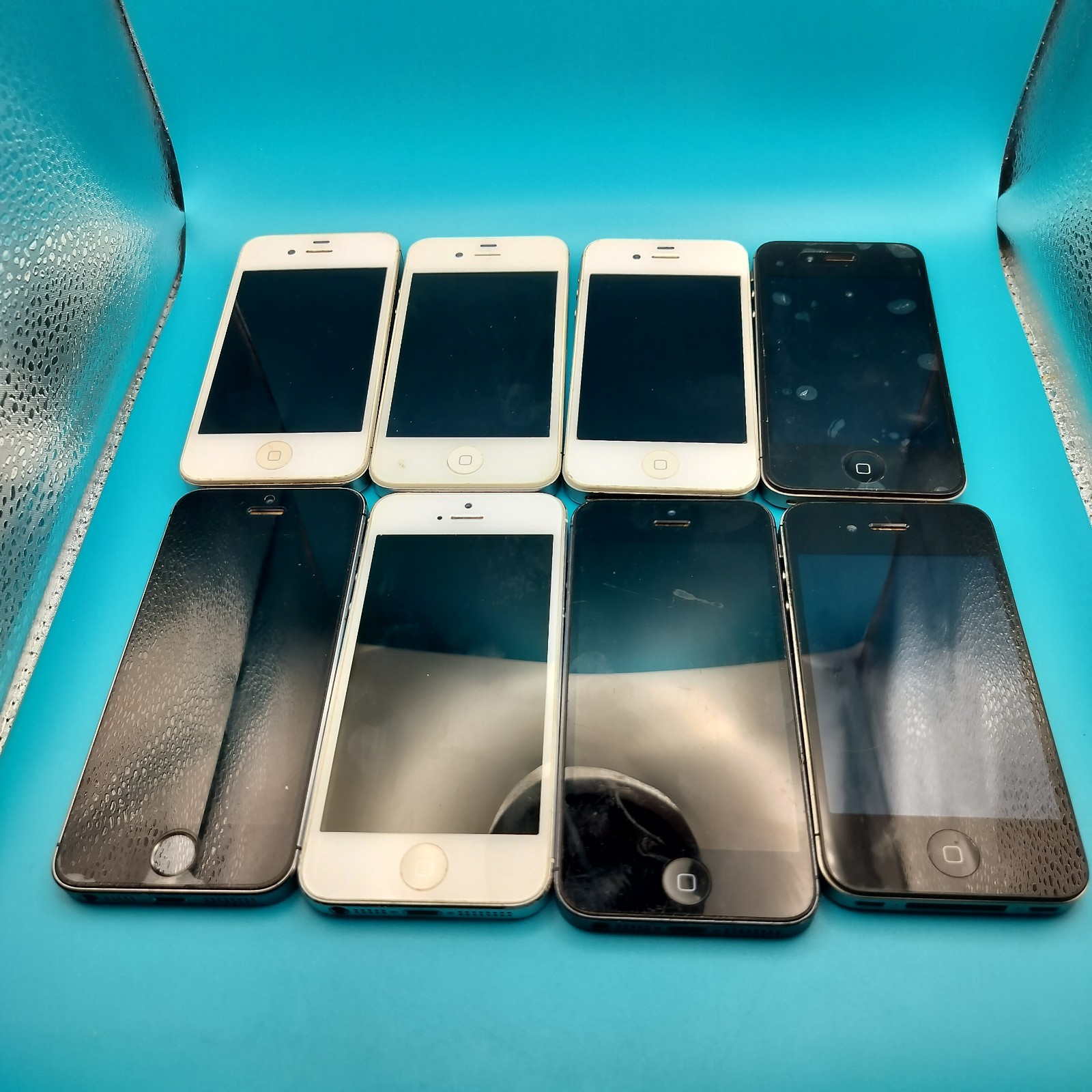 Apple IPhone Lot 8 Smartphones Mixed Models Parts Repair As Is Read Description