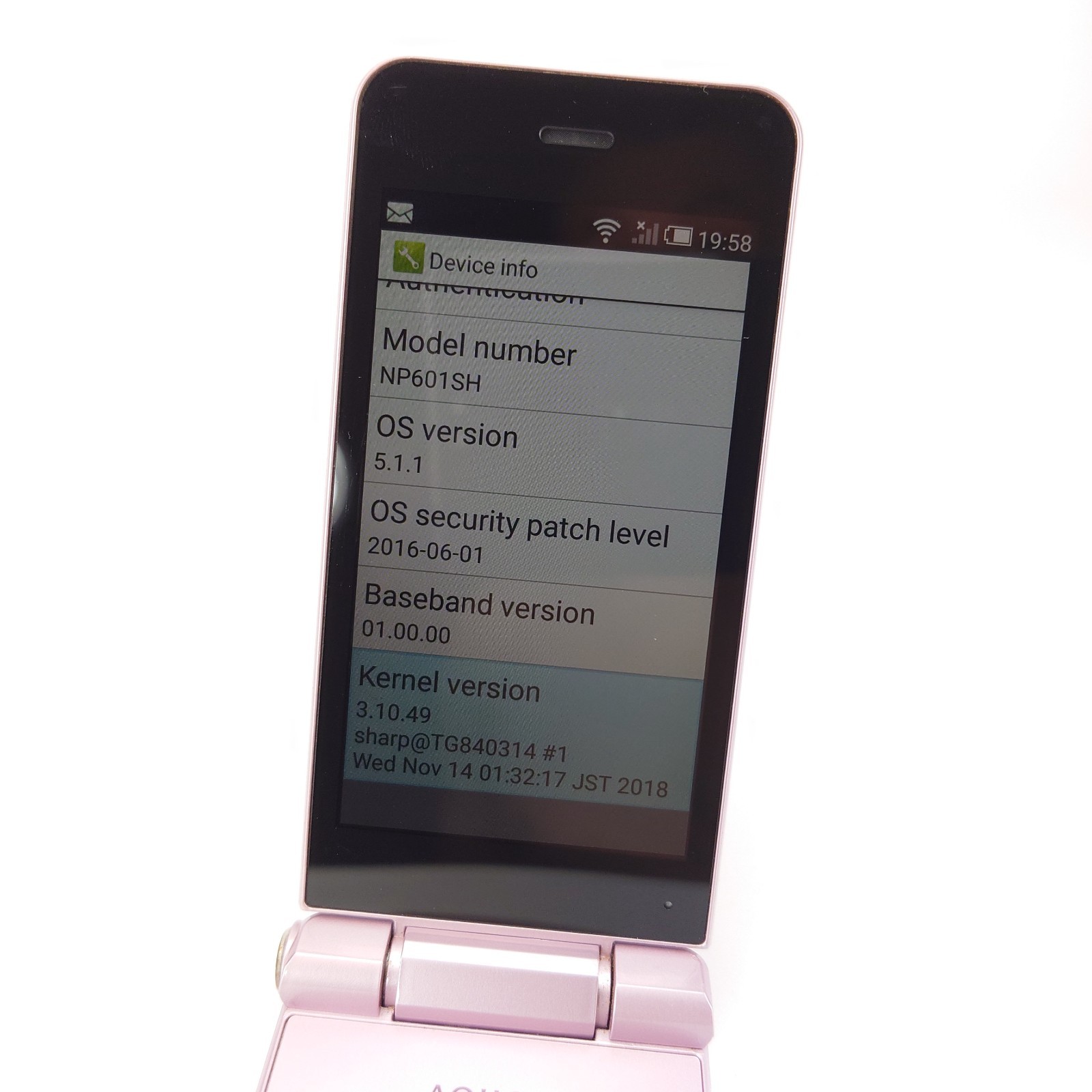 SHARP 601SH AQUOS KEITAI 2 Pink Unlocked Android Flip Phone English Ready