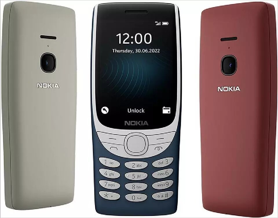 Unlocked Nokia 8210 4G Big Keyboad 4G LTE 128MB 48MB RAM 2.8″ 0.3MP Phone