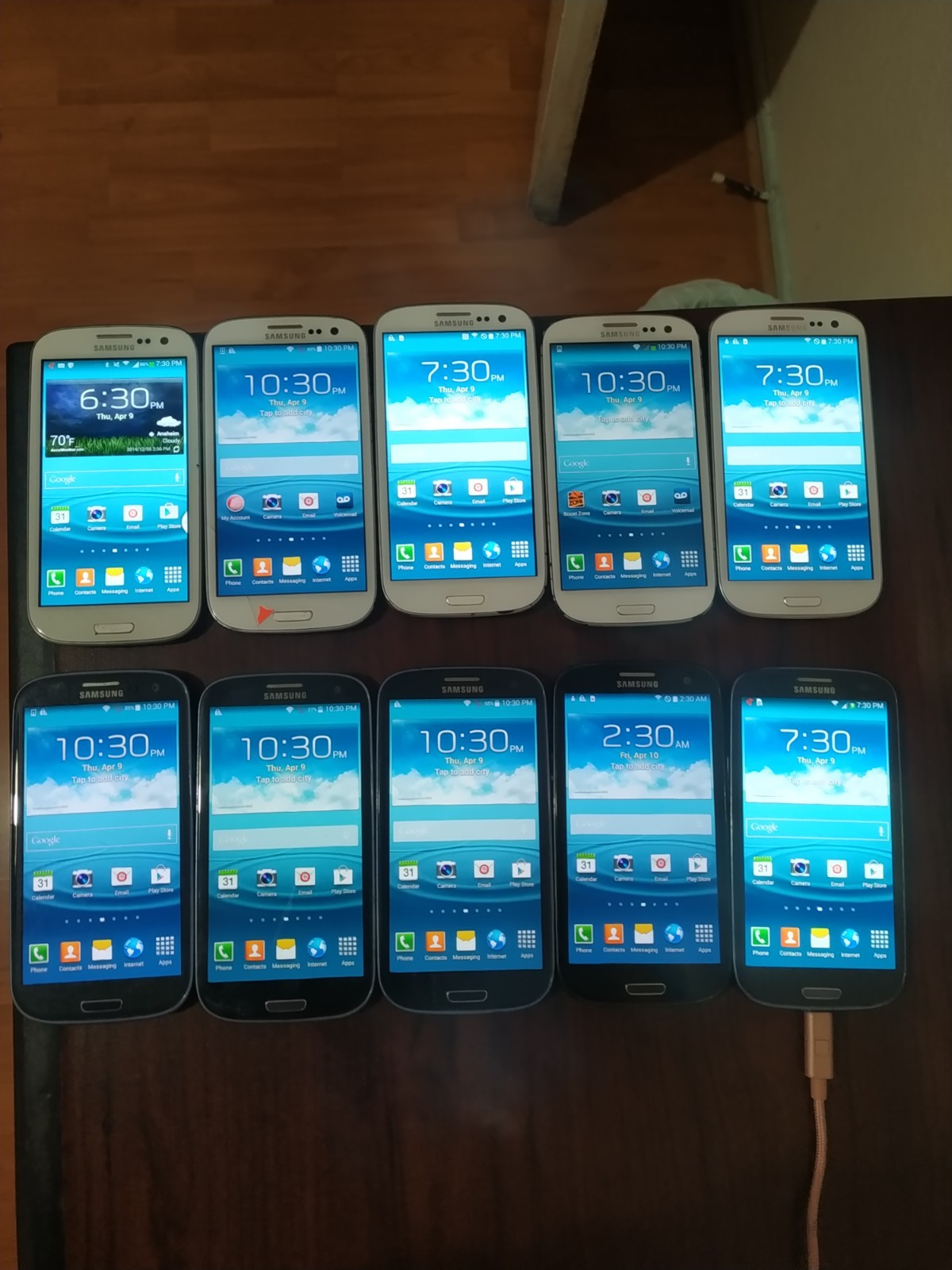 Lot of 10 Samsung Galaxy S III S3 16GB Smartphone