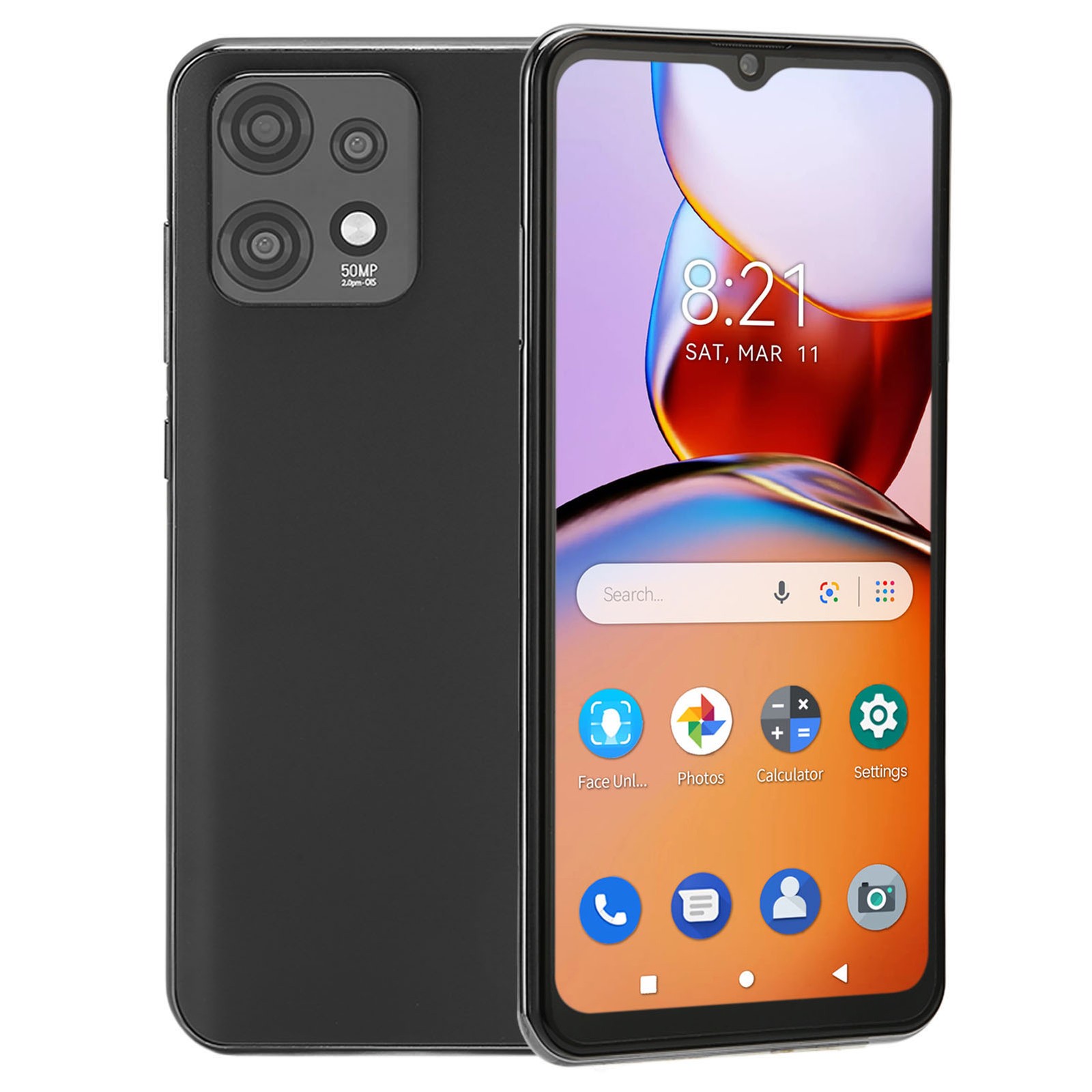 5G WiFi Face Recognition Smartphone with 8GB RAM and 128GB ROM 4G Mobile Phone
