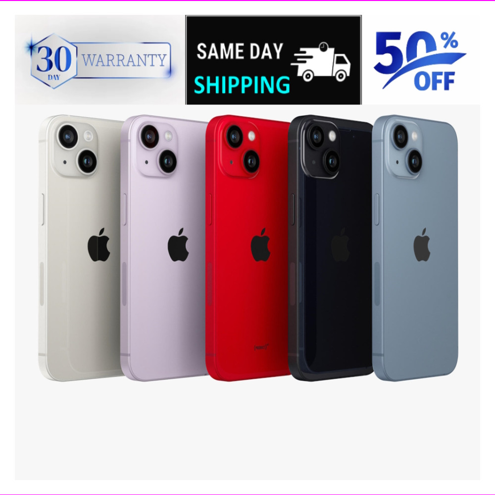 Apple iPhone 14 – 128GB/256GB, Fair Condition, Free Shipping, 30-Day Return