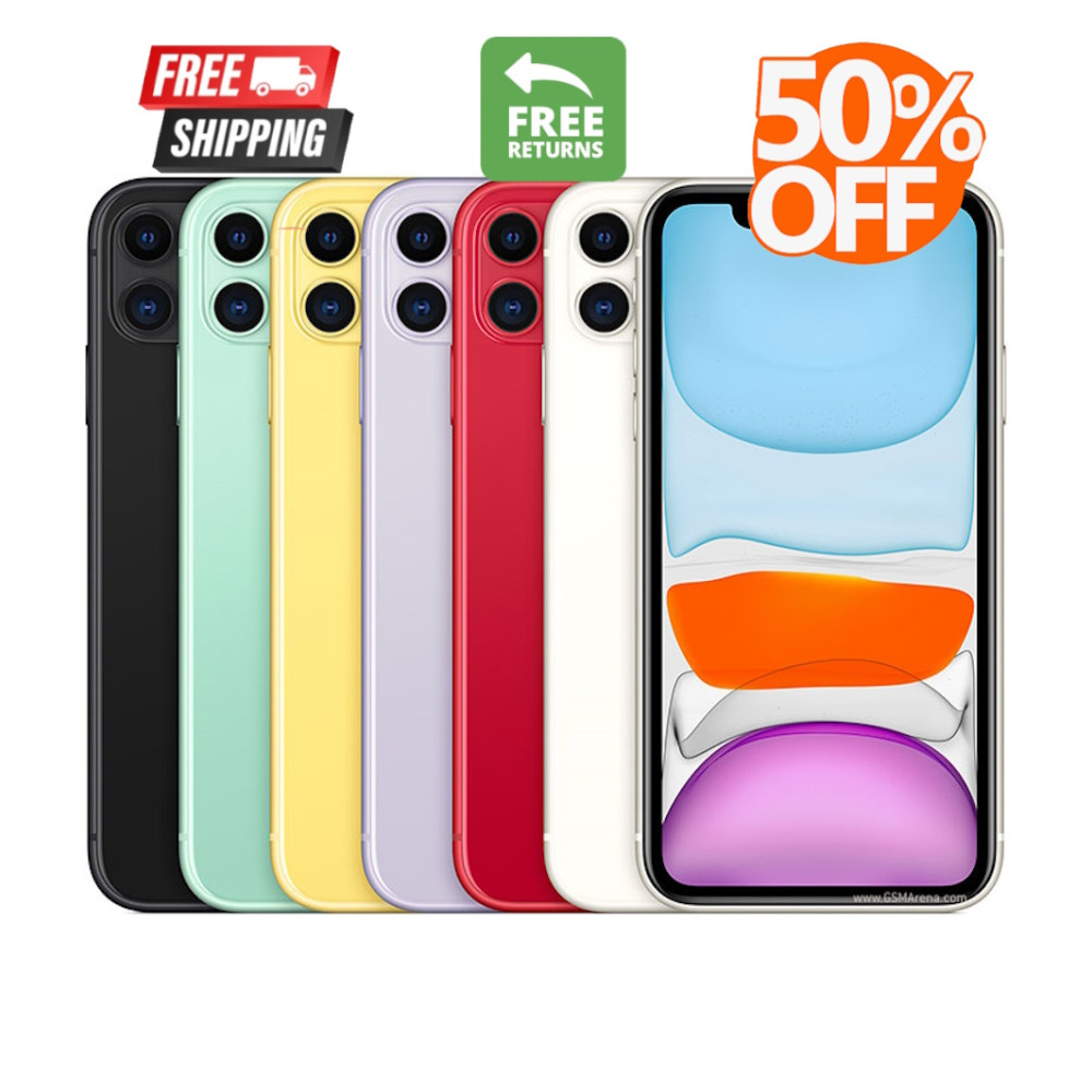 Apple iPhone 11 64GB / 128GB – GSM Unlocked Verizon T-Mobile iOS Wi‑Fi