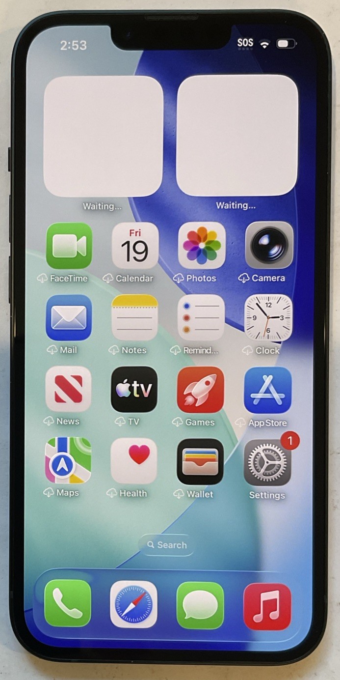 TESTED USED GSM UNLOCKED MIDNIGHT iPhone 13, 128GB A2482 MLA23LL/A, 90% BATTERY.