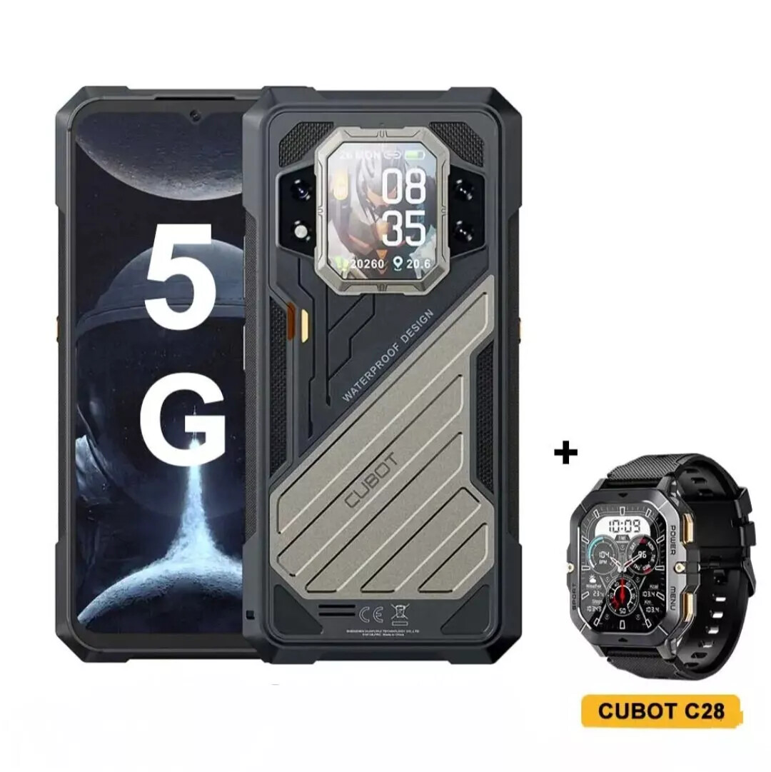 Cubot KingKong X 5G Rugged Smartphone 32GB+512GB 6.58″ 120Hz NFC + Rugged Watch
