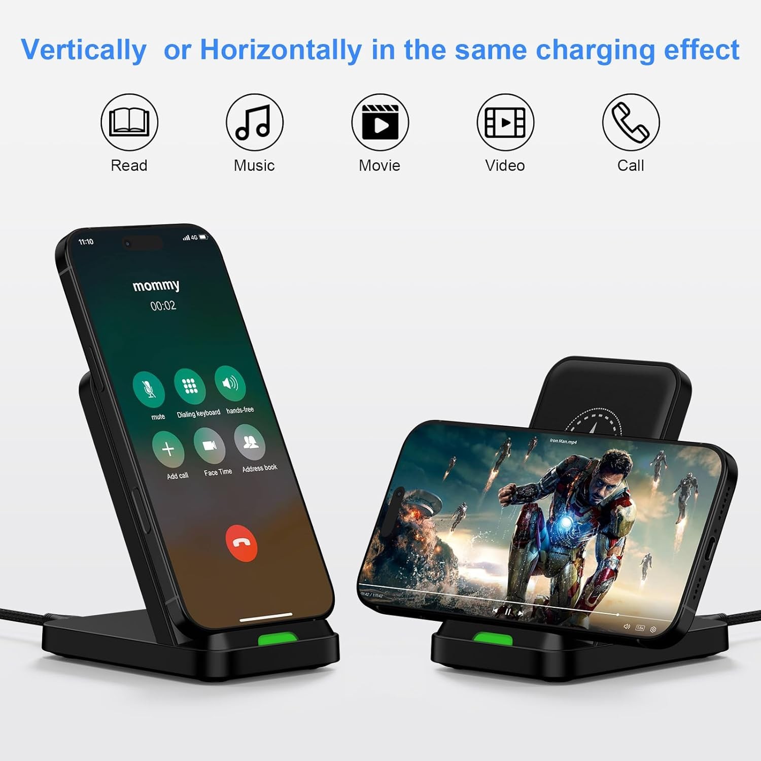 Wireless Fast Charger Stand for Samsung Galaxy S26 Ultra/S25/S24 Plus