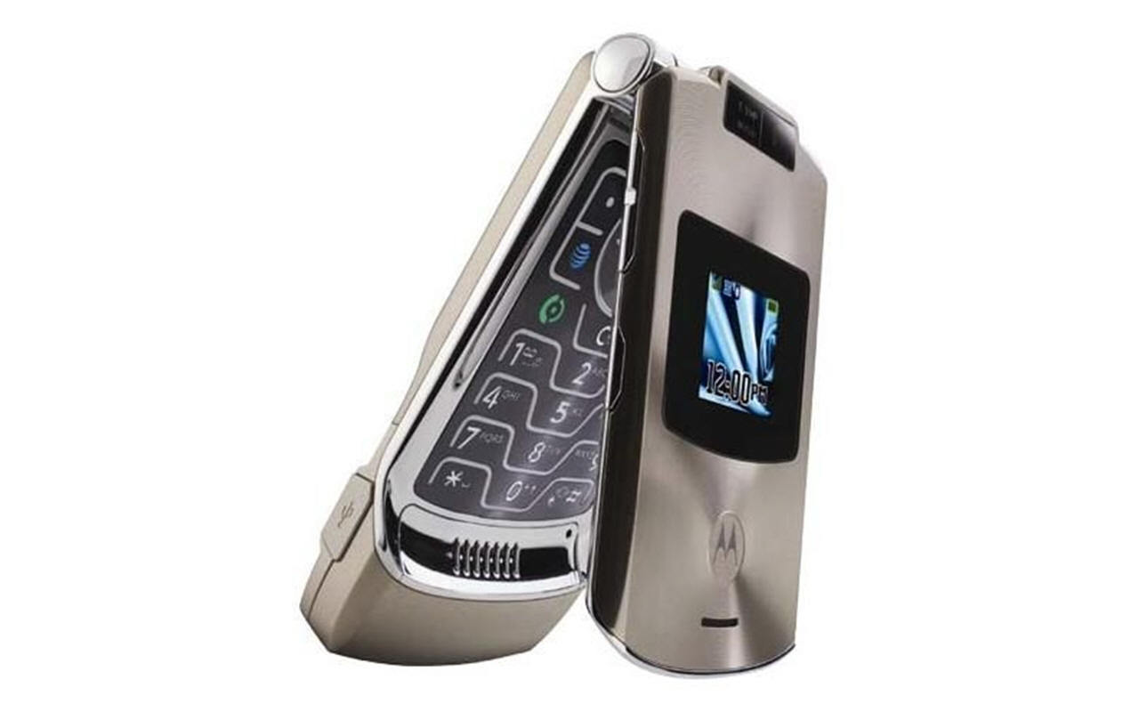 Motorola Razr v3xx Flip Cellphone 1.3MP Camera Bluetooth Mobile Phone Original